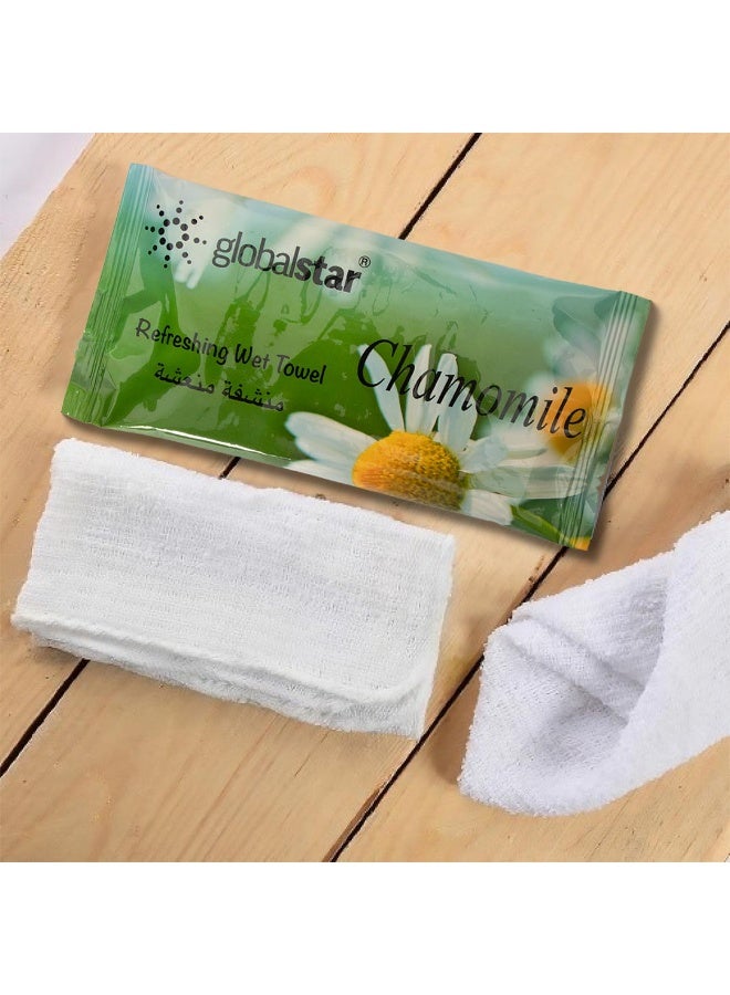 globalstar Chamomile Refreshing Wet Towel 25pcs - Image 1